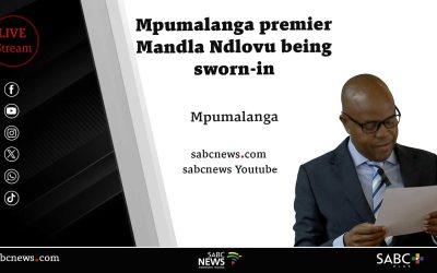 LIVE: Swearing-in of Mandla Ndlovu as Mpumalanga Premier